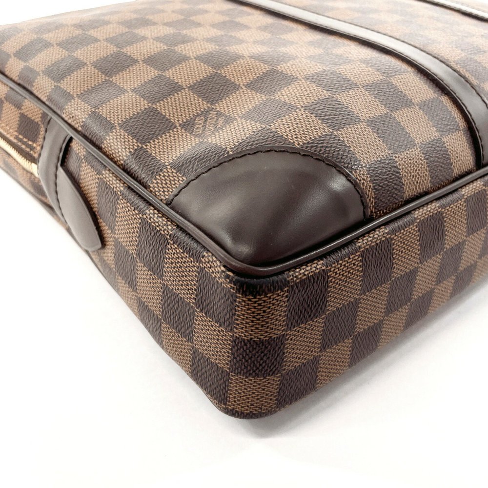 LOUIS VUITTON Louis Vuitton Porte-Document Voyage Bag Men's Damier Canvas Bro... - Picture 5 of 12
